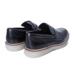 Sapato Social Rafarillo Casual Esportivo Cadarço Couro Legítimo Preto Café Oxford 99004 Preto