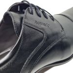 Sapato Social Masculino Rafarillo Em Couro Preto Original Casual Lançamento Preto