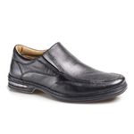 Sapato Rafarillo Conforto Extra Preto Couro 39001 Duo Air Preto