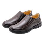 Sapato Rafarillo Conforto Extra Preto Couro 39001 Duo Air Café