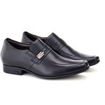 Sapato Jota Pe Air King Grow Você+alto 6,5cm Couro 71363 Preto