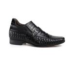 Sapato Rafarillo Alth Aumenta Altura 7cm Preto 3261 Couro Preto