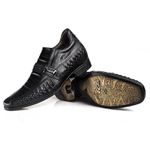 Sapato Rafarillo Alth Aumenta Altura 7cm Preto 3261 Couro Preto