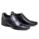 Sapato Social Rafarillo Vegas Aumenta Altura Em Couro 3283 Preto