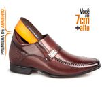 Sapato Social Masculino Rafarillo Vegas Aumenta Altura 3269 Mogno