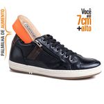 Tênis Casual Masculino Rafarillo Couro Você 7cm +Alto 28003 Preto