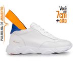 Tênis Casual Masculino Em Couro Rafarillo Beats Alth 68052 Branco