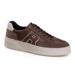 Tênis Rafarillo Masculino Sense Conforto Casual Urbano 1102 Café