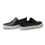 Tênis Slip On Masculino Laroche Casual em Couro Preto 07331 Preto