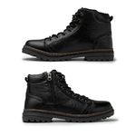 Bota Masculina Couro Legitimo Preto Coturno Vacanza Laroche Preto