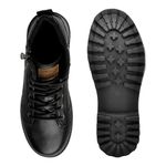 Bota Masculina Couro Legitimo Preto Coturno Vacanza Laroche Preto