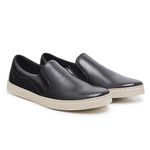 Tênis Casual Masculino Slip On Sintético Preto