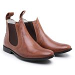 Bota Chelsea Camel