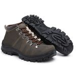 Coturno Adventure Trilha em Couro Cimento