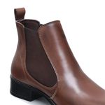 Bota Feminina Casual Cano Baixo Camel