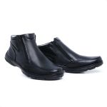 Botina Sapato Conforto Couro Legitimo Palmilha Em Gel