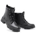 Coturno Feminino Preto Sintético