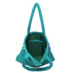 Kit Canga Bolsa De Praia Feminina Atoalhada Pompom Estilo Sacola Verde