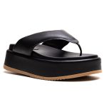 Papete Plataforma Feminina Asa Delta Preto Isadora