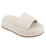Sandália Tamanco Plataforma Off White Babi