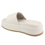 Sandália Tamanco Plataforma Off White Babi