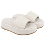 Sandália Tamanco Plataforma Off White Babi