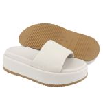 Sandália Tamanco Plataforma Off White Babi
