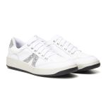 Tênis Casual Feminino Com Strass Branco