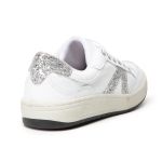 Tênis Casual Feminino Com Strass Branco