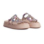 Sandália FlatForm Flora Ouro