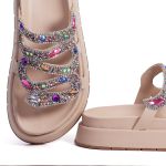Sandália FlatForm Flora Ouro