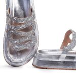 Sandália FlatForm Flora Prata