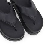 Sandalia Chinelo Papete Feminina Asa Delta Flat Plataforma Dani Preta