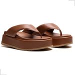 Papete Plataforma Feminina Asa Delta Caramelo Isadora