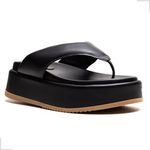 Papete Plataforma Feminina Asa Delta Preto Isadora