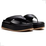 Papete Plataforma Feminina Asa Delta Preto Isadora