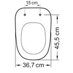 Assento Sanitário PP Monte Carlo Soft Close Branco/Gelo Tupan - MCPPE17