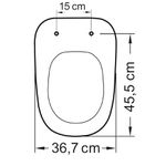 Assento Sanitário PP Monte Carlo Soft Close Branco/Gelo Tupan - MCPPE17