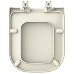 Assento Sanitário PP Quadra/Gap/Debba Creme Tupan - QUADETF37C
