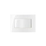 Conjunto Interruptor Simples para Móveis Margirius Linha Sleek 10A Branco 65x45mm - 15795