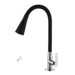 Torneira para Cozinha Gourmet Flexível Preta - ME04S 