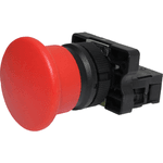 Botão Cogumelo Pulsador Metaltex Vermelho P20AMR-R-1B