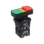 Botão Duplo Iluminado Metaltex 24V P20ITL-Y7-1C 