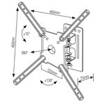 Suporte Articulado para TV 10" a 55" Brasforma SBRP1020