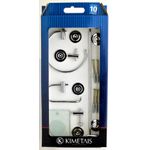 Kit com 5 Peças Star Cromado Kimetais - 526