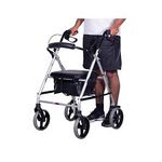 Andador Dobrável D12 com Assento 4 Rodas - Dellamed até 100kgs