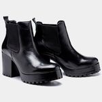 Bota Coturno ALICIA Plataforma Preta