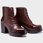 Bota Coturno ESTELA de amarrar CHOCOLATE 