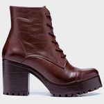 Bota Coturno ESTELA de amarrar CHOCOLATE 