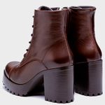 Bota Coturno ESTELA de amarrar CHOCOLATE 